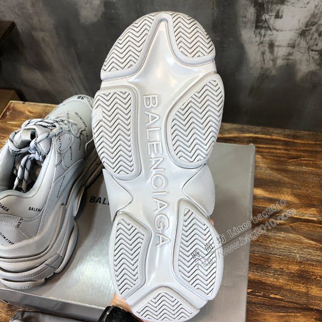 Balenciaga經典款男女鞋 巴黎世家頂級版本Triple S透氣3M反光姥爹復古運動鞋 Balenciaga情侶款老爹鞋  hdbl1171